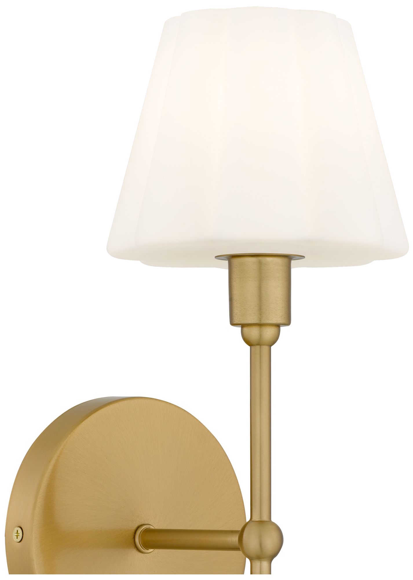 Image 6 Irena 1-Light Brushed Gold Wall Sconce more views