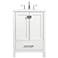 Irene 24" Wide White 2-Door Single Sink Bathroom Vanity