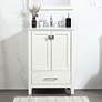 1_Irene 24" Wide White 2-Door Single Sink Bathroom Vanity