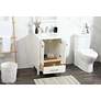 4_Irene 24" Wide White 2-Door Single Sink Bathroom Vanity more views