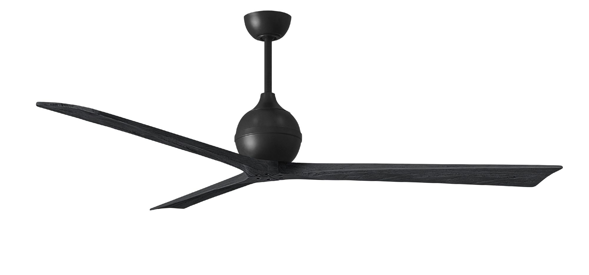Image 2 Irene.3 72"W 3 Blade Matte Black Paddle Fan w/ Matte Black Blades more views