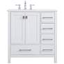 2_Irene 32" Wide White 2-Door 5-Drawer Single Sink Vanity