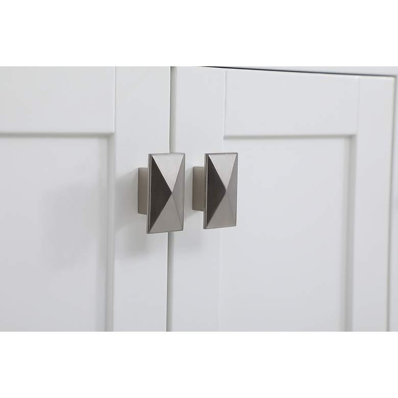 Image 6 Irene 32" Wide White 2-Door 5-Drawer Single Sink Vanity more views