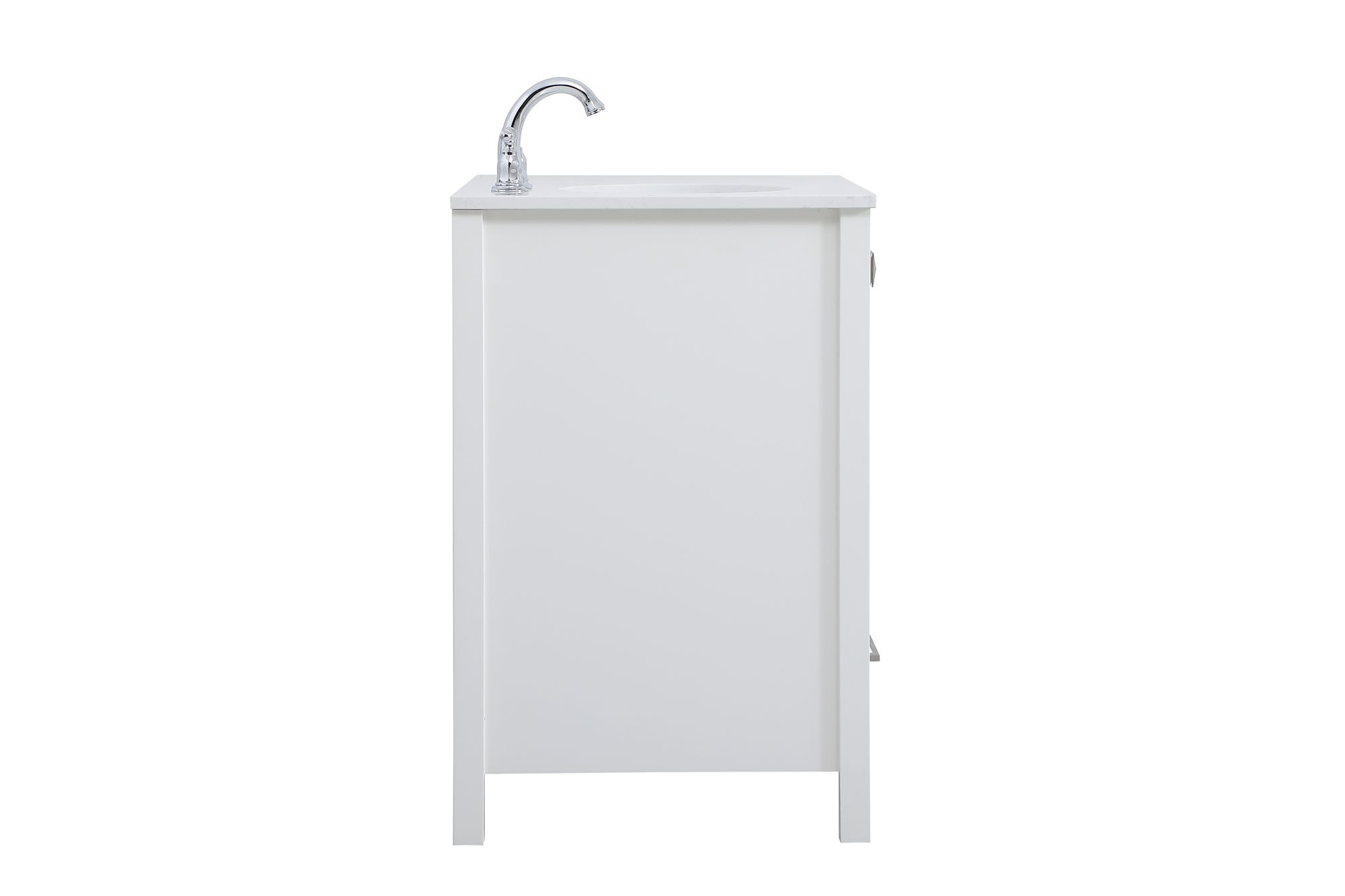 Irene 32" Wide White 2-Door 5-Drawer Single Sink Vanity