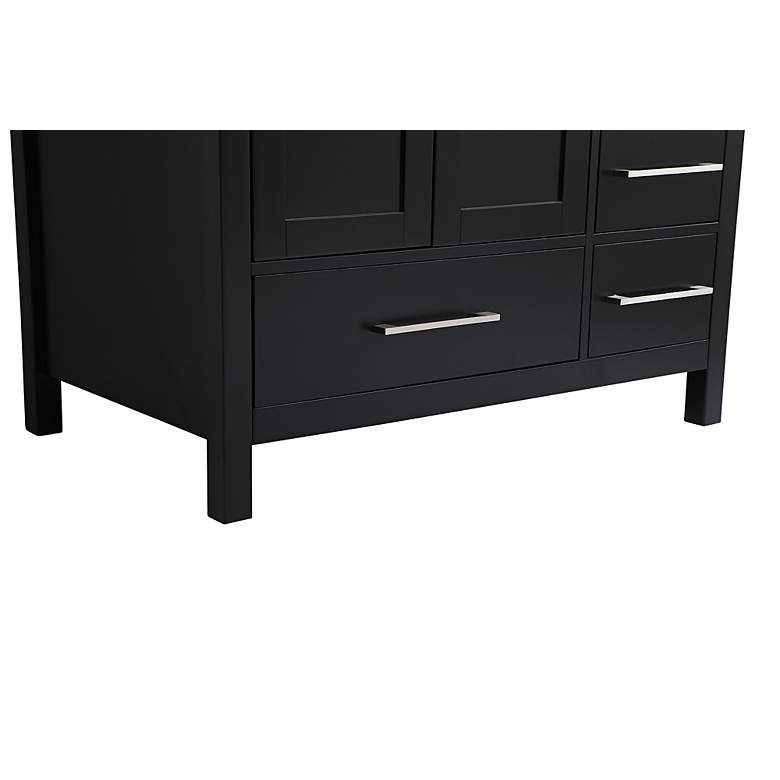 Image 7 Irene 36" Wide Black 5-Drawer Single Sink Bathroom Vanity more views