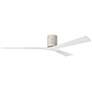 1_Irene.3H 42"W 3 Blade Barn Wood Paddle Fan w/ Matte White Blades