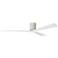 Irene.3H 42"W 3 Blade Barn Wood Paddle Fan w/ Matte White Blades