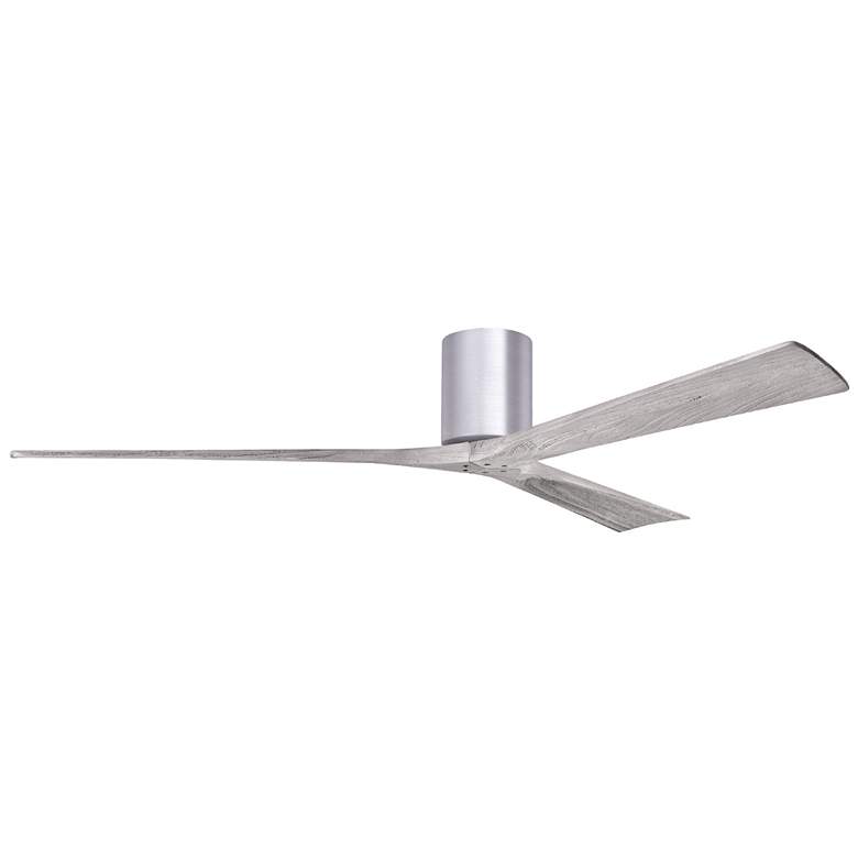 Image 1 Irene.3H 42"W 3 Blade Brushed Nickel Paddle Fan w/ Barn Wood Tone Blad