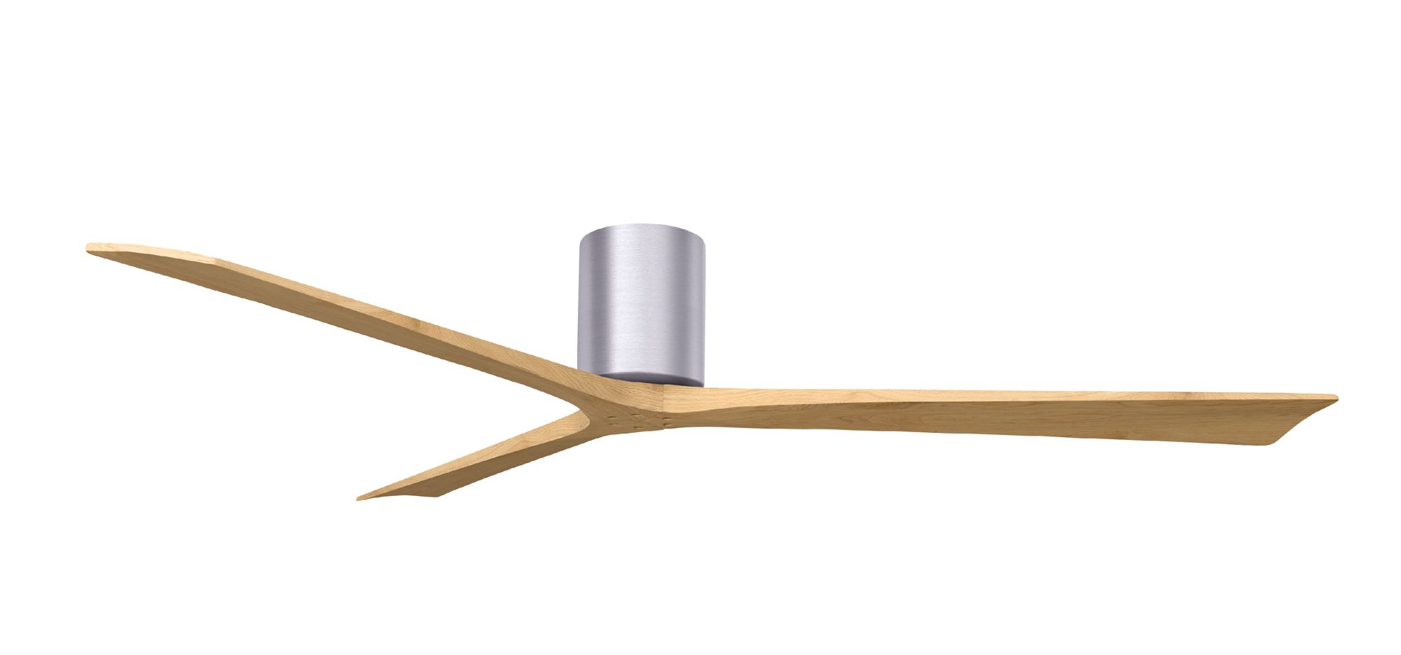 Image 2 Irene.3H 42"W 3 Blade Brushed Nickel Paddle Fan w/ Light Maple Blades more views