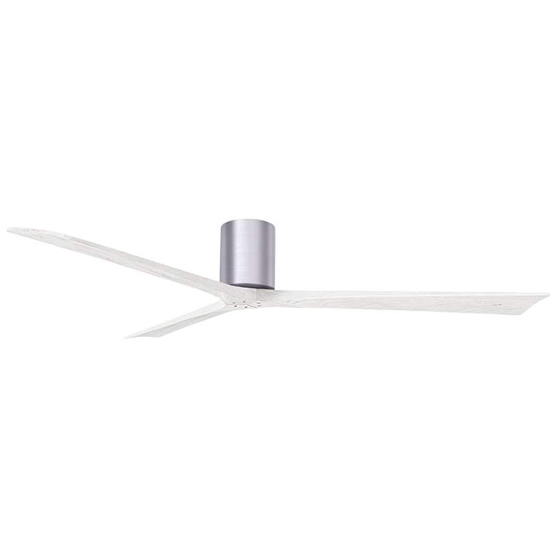 Image 2 Irene.3H 42"W 3 Blade Brushed Nickel Paddle Fan w/ Matte White Blades more views