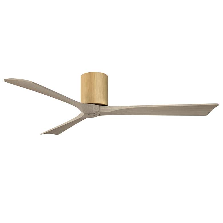 Image 2 Irene.3H 42"W 3 Blade Light Maple Paddle Fan w/ Gray Ash Tone Blades more views