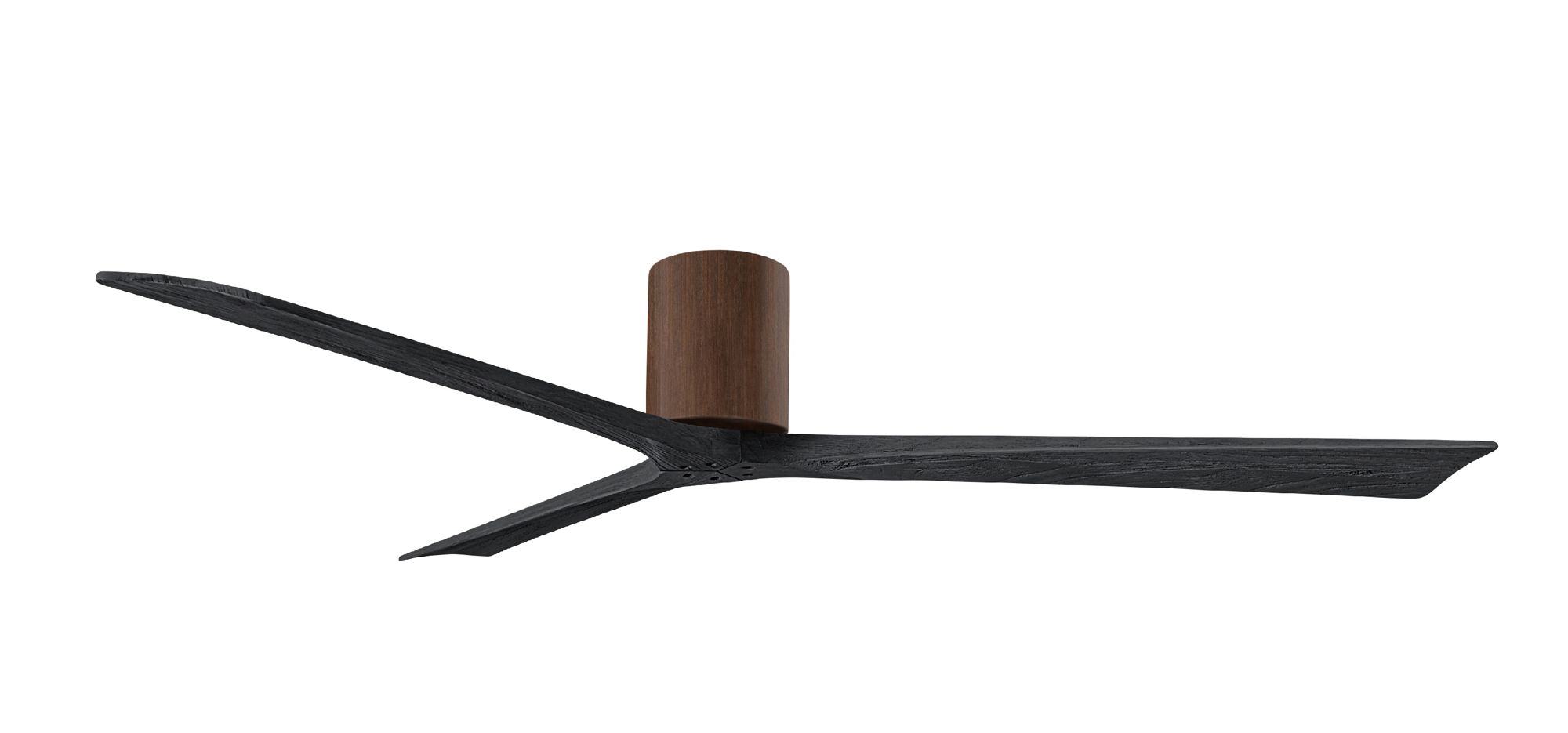 Image 2 Irene.3H 42"W 3 Blade Walnut Paddle Fan w/ Matte Black Blades more views