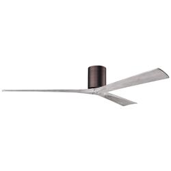 Irene.3H 48"W 3 Blade Brushed Bronze Paddle Fan w/ Barn Wood Tone Blad