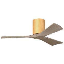 Irene.3H 48"W 3 Blade Light Maple Paddle Fan w/ Gray Ash Tone Blades