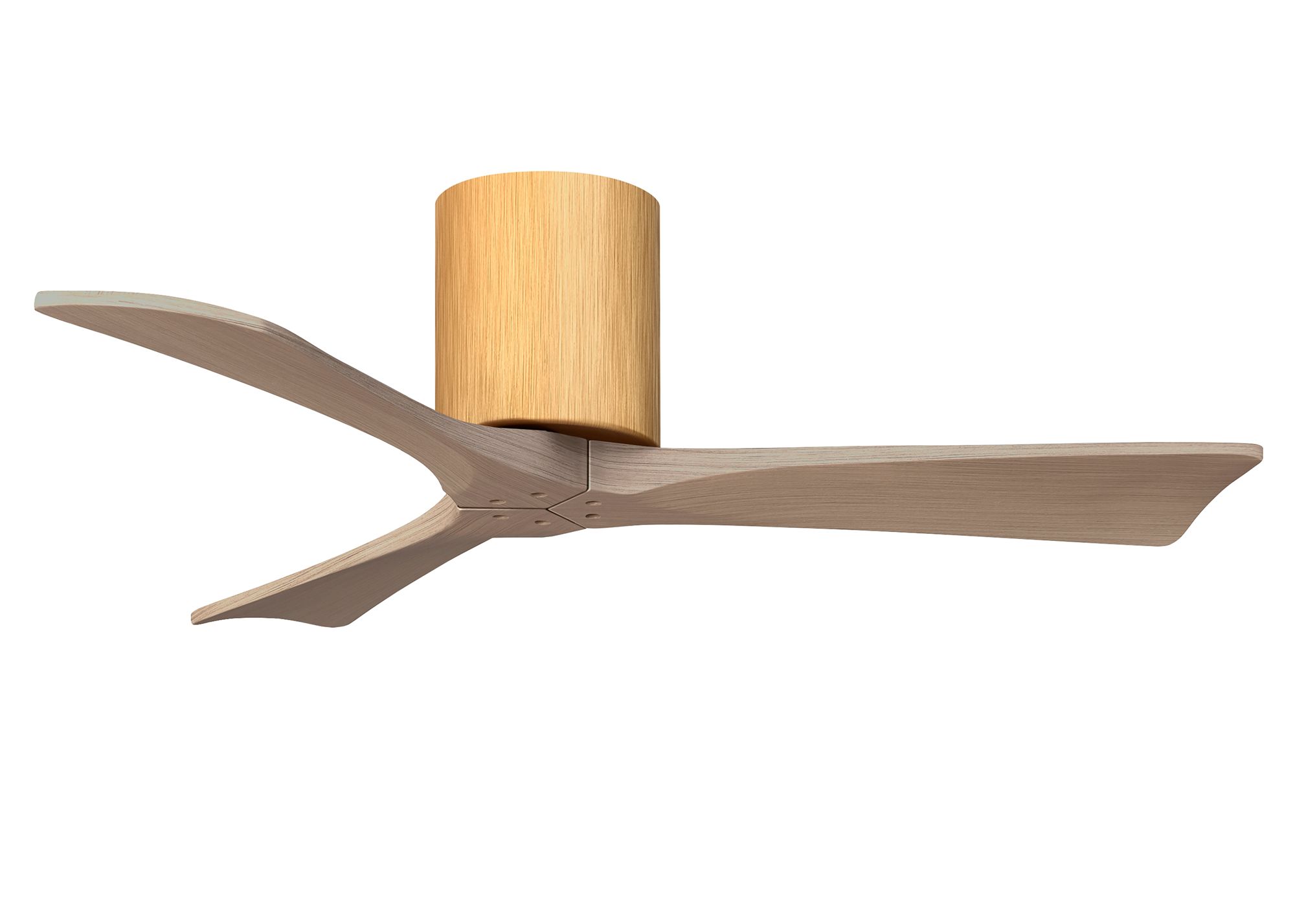 Image 2 Irene.3H 48"W 3 Blade Light Maple Paddle Fan w/ Gray Ash Tone Blades more views