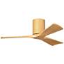 1_Irene.3H 48"W 3 Blade Light Maple Paddle Fan w/ Light Maple Blades