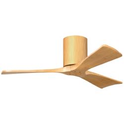 Irene.3H 48"W 3 Blade Light Maple Paddle Fan w/ Light Maple Blades