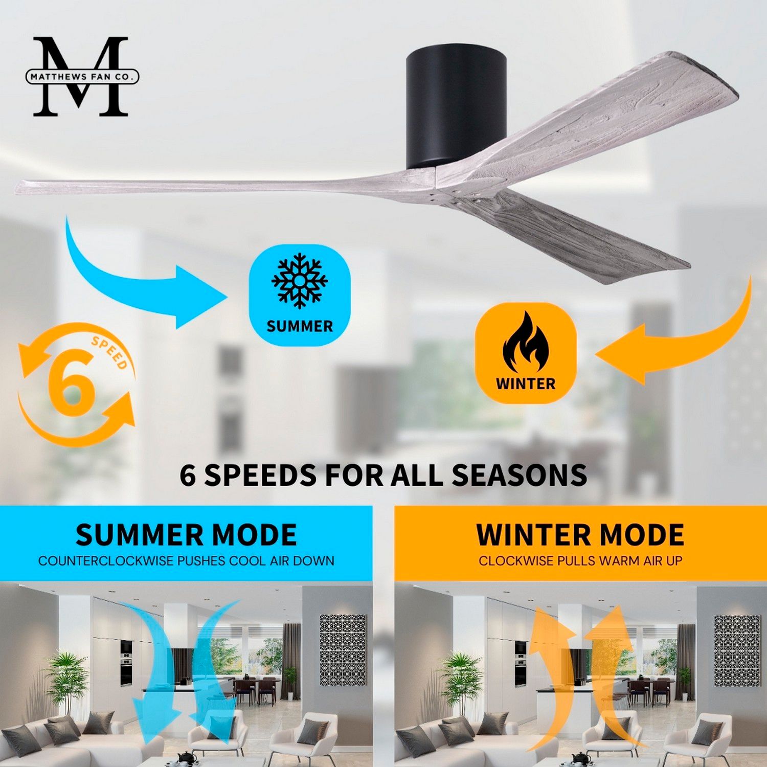 Irene.3H 48"W 3 Blade Matte Black Paddle Fan w/ Barn Wood Tone Blades