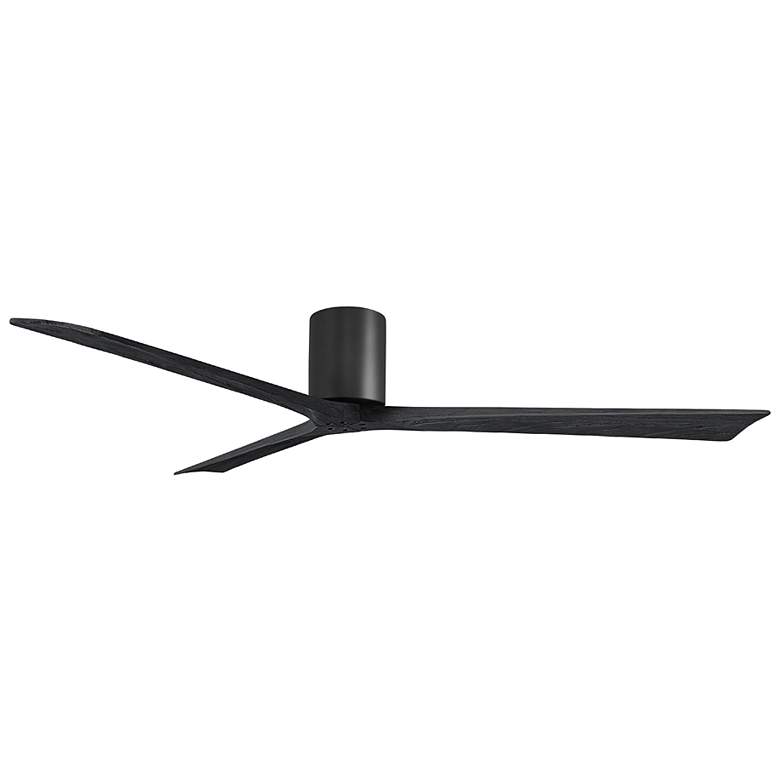 Image 2 Irene.3H 48"W 3 Blade Matte Black Paddle Fan w/ Matte Black Blades more views