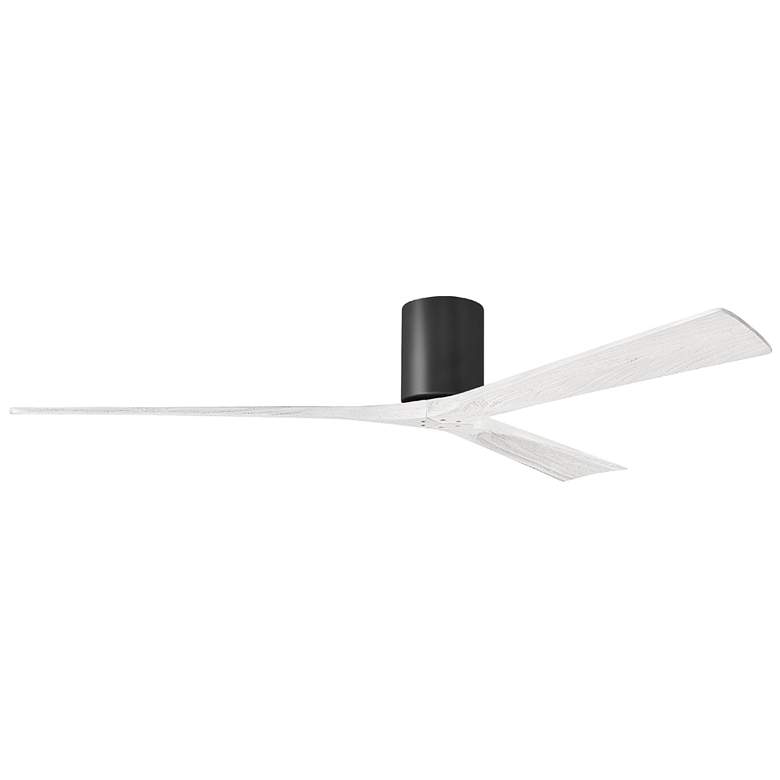 Image 1 Irene.3H 48"W 3 Blade Matte Black Paddle Fan w/ Matte White Blades