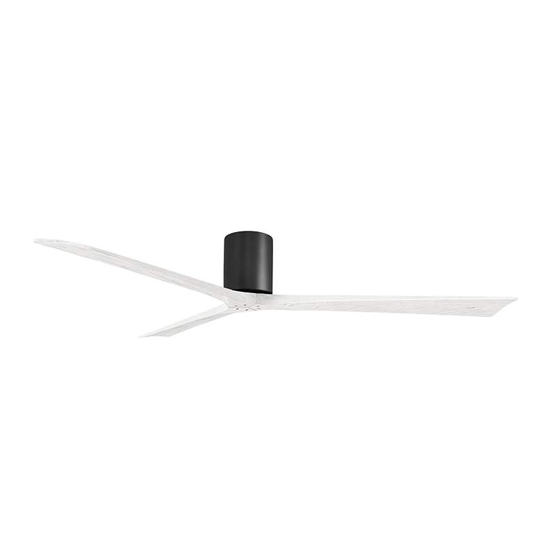 Image 2 Irene.3H 48"W 3 Blade Matte Black Paddle Fan w/ Matte White Blades more views