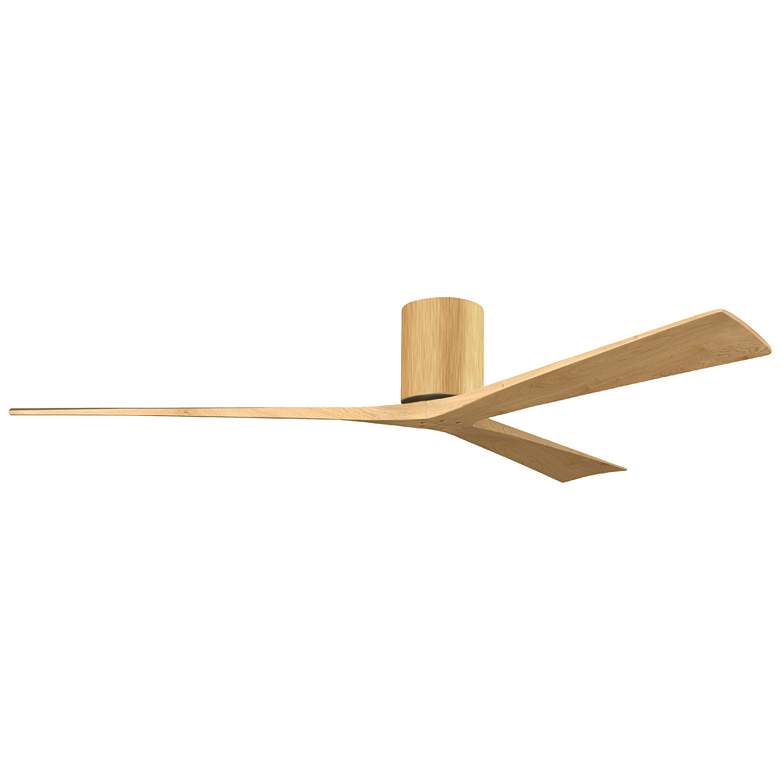 Image 1 Irene.3H 52"W 3 Blade Light Maple Paddle Fan w/ Light Maple Blades