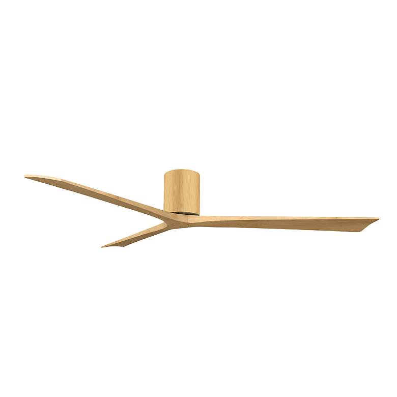 Image 2 Irene.3H 52"W 3 Blade Light Maple Paddle Fan w/ Light Maple Blades more views