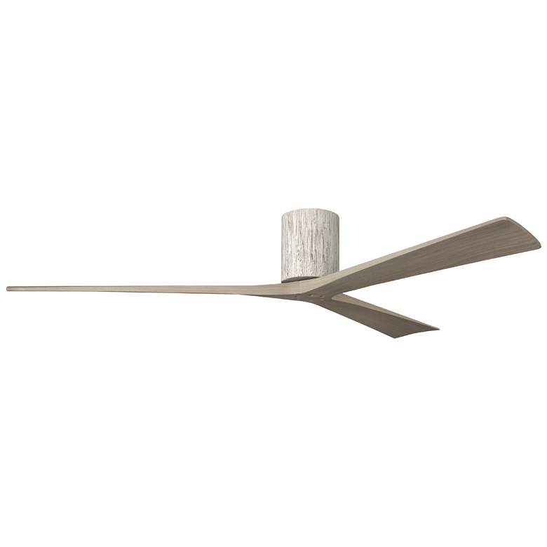 Image 1 Irene.3H 60"W 3 Blade Barn Wood Paddle Fan w/ Gray Ash Tone Blades