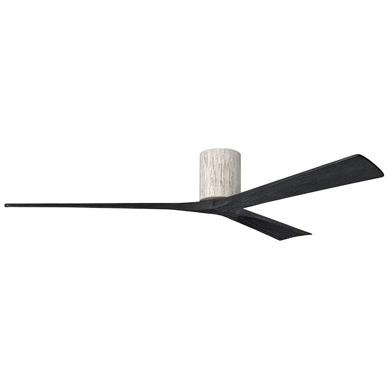 Image 1 Irene.3H 60"W 3 Blade Barn Wood Paddle Fan w/ Matte Black Blades