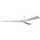 Irene.3H 60"W 3 Blade Gloss White Paddle Fan w/ Barn Wood Tone Blades