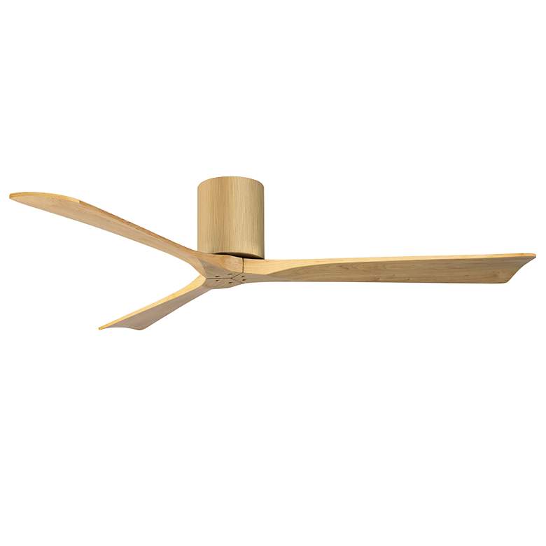 Image 2 Irene.3H 60"W 3 Blade Light Maple Paddle Fan w/ Light Maple Blades more views