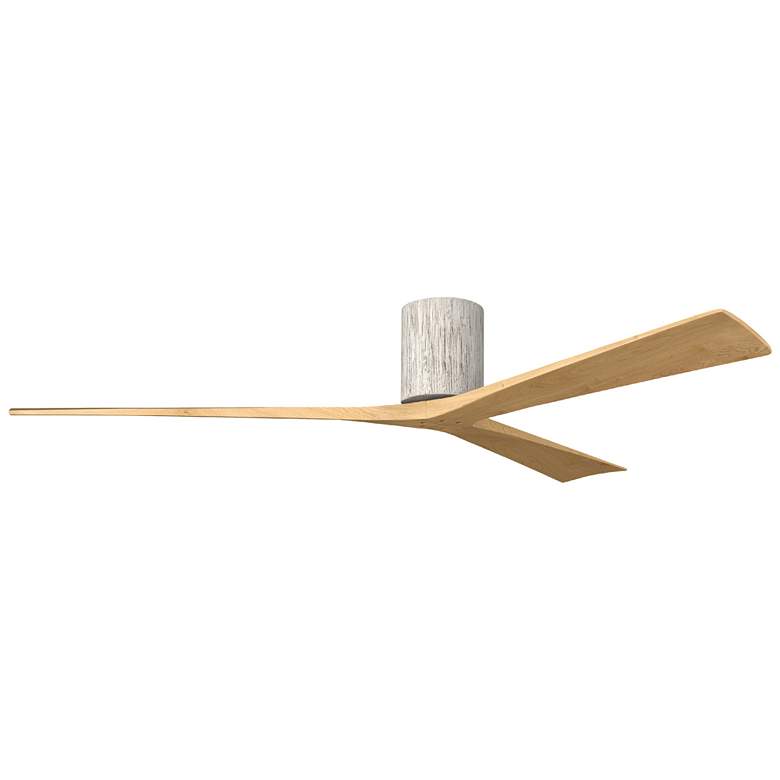 Image 1 Irene.3H 72"W 3 Blade Barn Wood Paddle Fan w/ Light Maple Blades