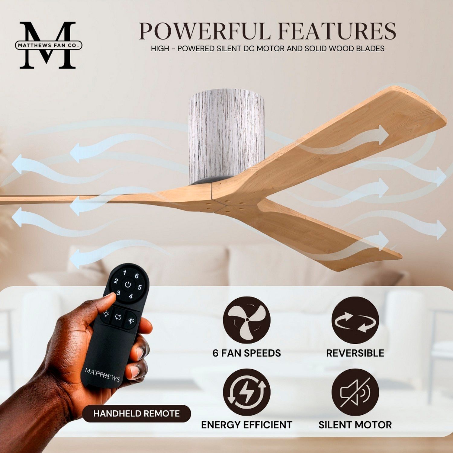 Irene.3H 72"W 3 Blade Barn Wood Paddle Fan w/ Light Maple Blades