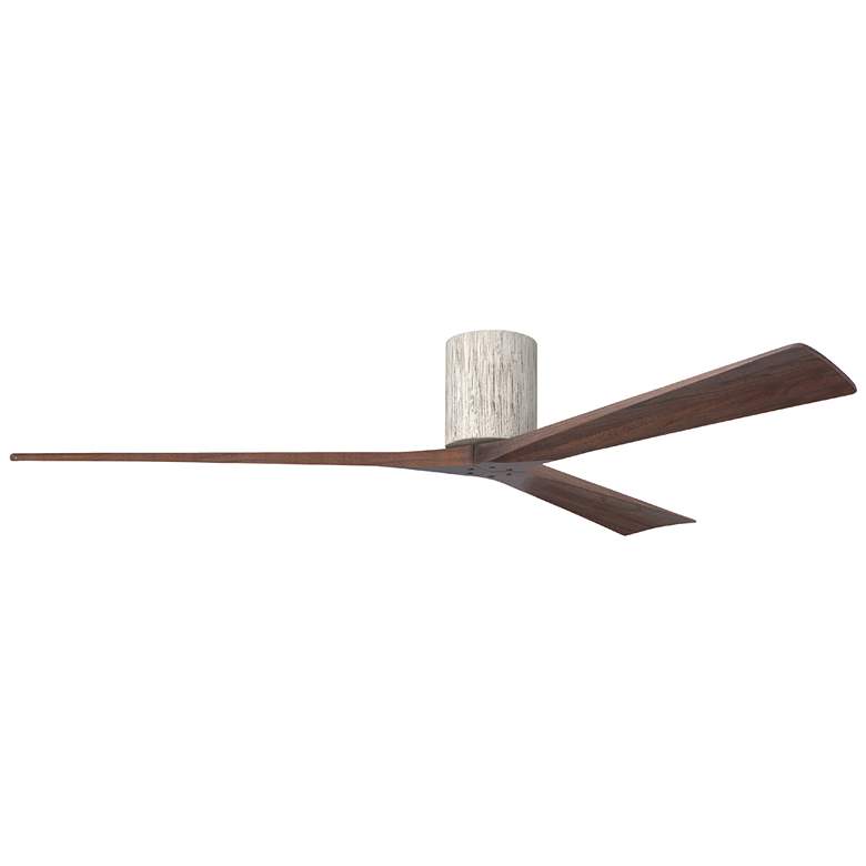 Image 1 Irene.3H 72"W 3 Blade Barn Wood Paddle Fan w/ Walnut Tone Blades