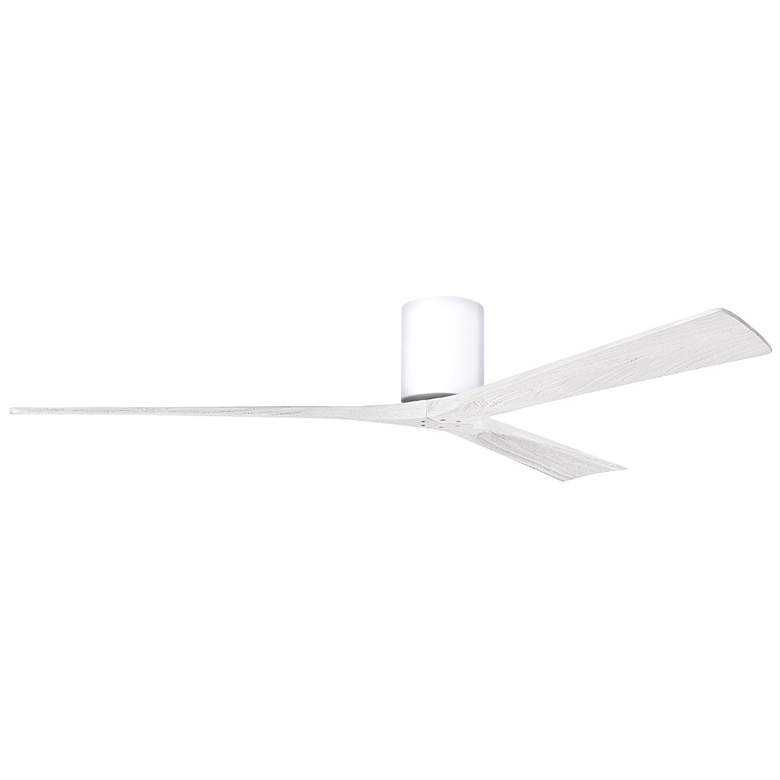 Image 1 Irene.3H 72"W 3 Blade Gloss White Paddle Fan w/ Matte White Blades