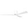 Irene.3H 72"W 3 Blade Gloss White Paddle Fan w/ Matte White Blades