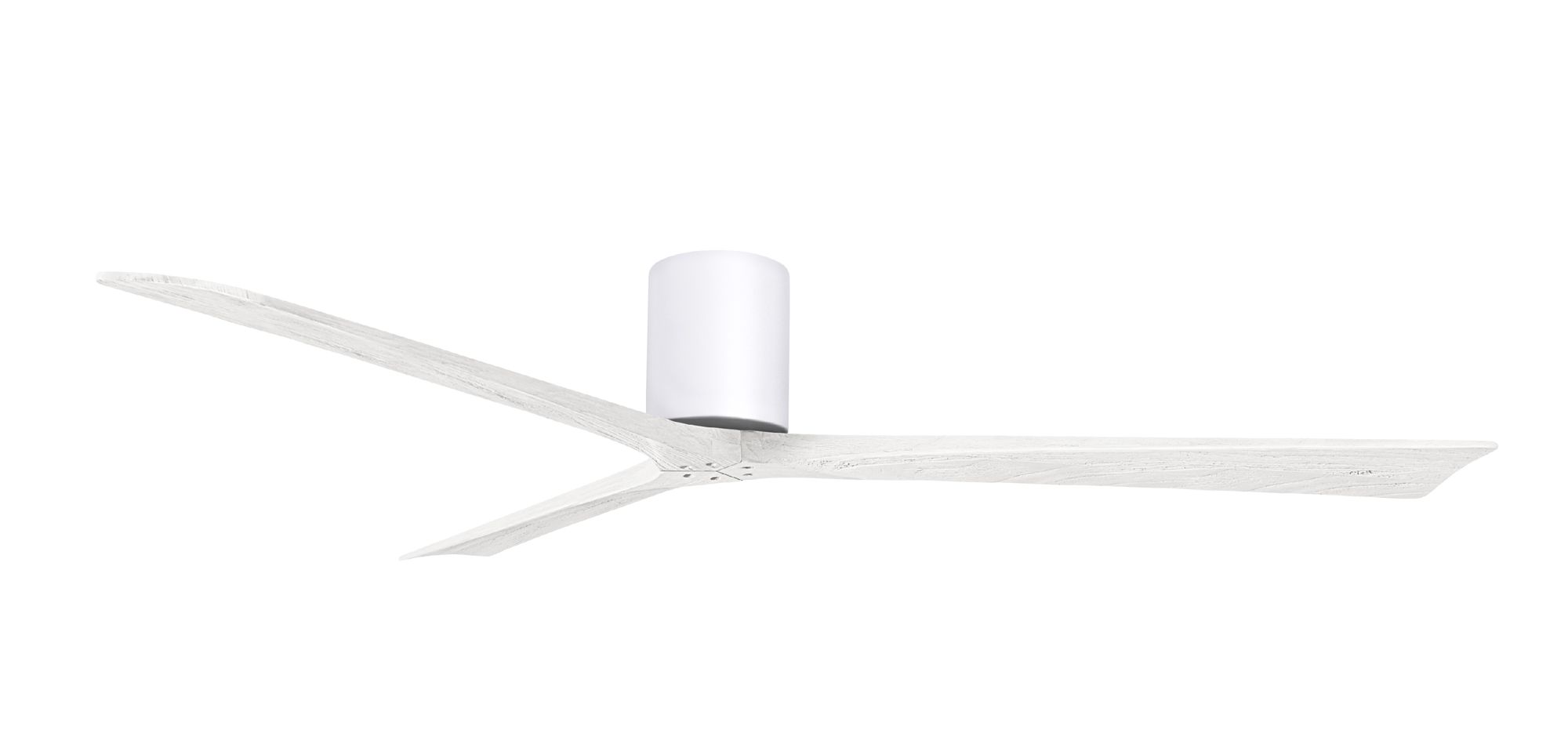 Image 2 Irene.3H 72"W 3 Blade Gloss White Paddle Fan w/ Matte White Blades more views