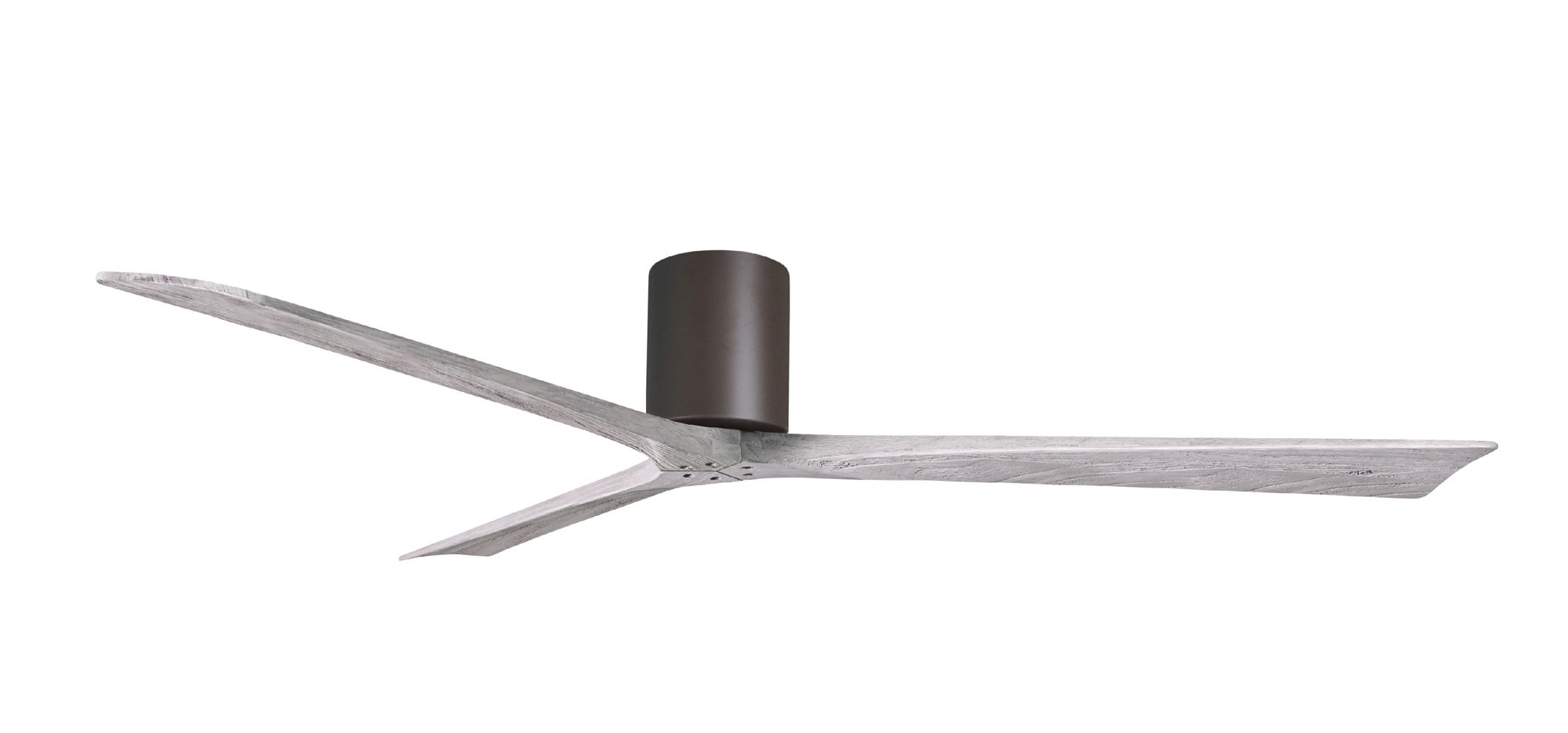 Image 2 Irene.3H 72"W 3 Blade Textured Bronze Paddle Fan w/ Barn Wood Tone Bla more views