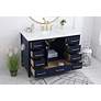 3_Irene 48" Wide Blue 9-Drawer Single Sink Bathroom Vanity more views