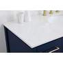 5_Irene 48" Wide Blue 9-Drawer Single Sink Bathroom Vanity more views