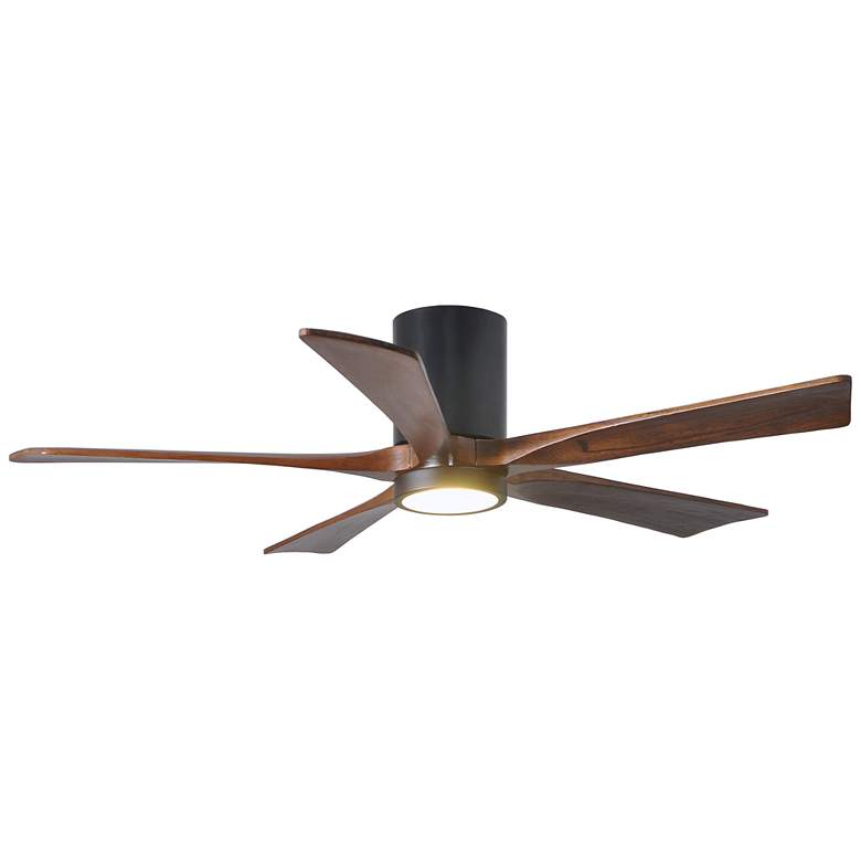 Image 1 Irene 5HLK 52" LED Black and Walnut 5-Blade Ceiling Fan with Remote