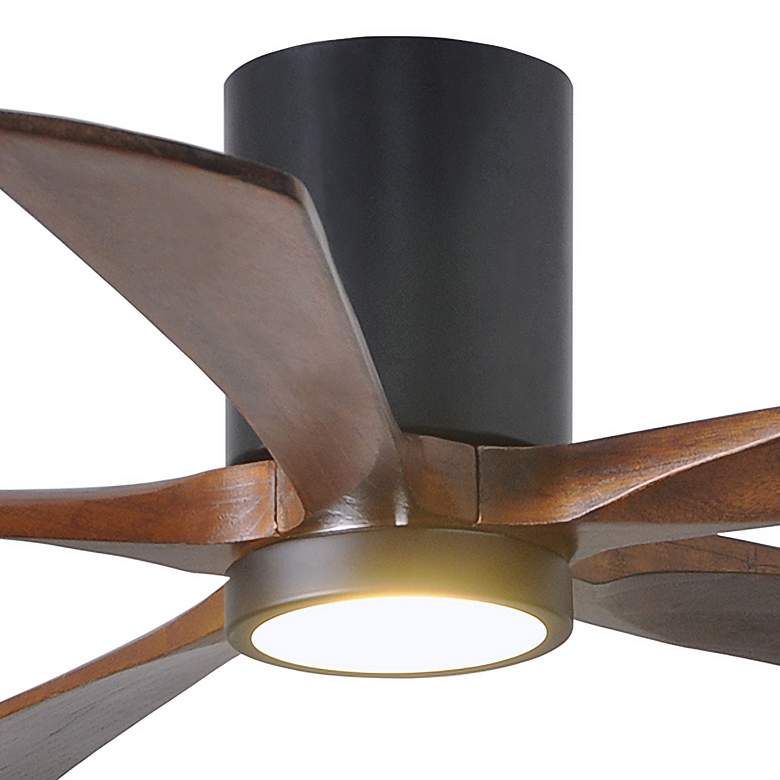 Image 2 Irene 5HLK 52" LED Black and Walnut 5-Blade Ceiling Fan with Remote more views