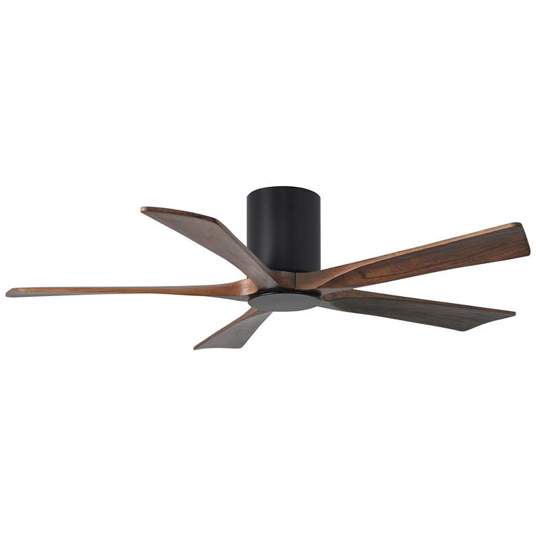 Image 4 Irene 5HLK 52" LED Black and Walnut 5-Blade Ceiling Fan with Remote more views