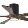 5_Irene 5HLK 52" LED Black and Walnut 5-Blade Ceiling Fan with Remote more views