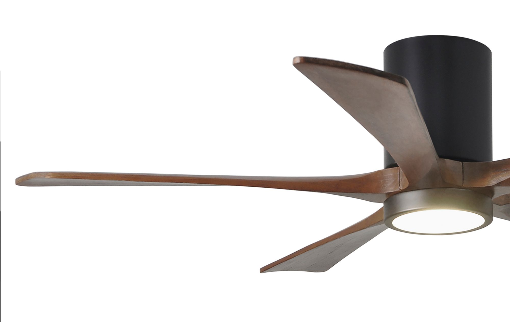 Image 6 Irene 5HLK 52" LED Black and Walnut 5-Blade Ceiling Fan with Remote more views