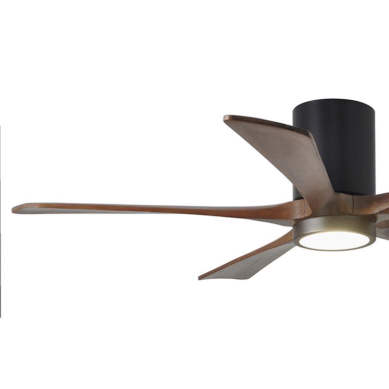 Image 6 Irene 5HLK 52" LED Black and Walnut 5-Blade Ceiling Fan with Remote more views