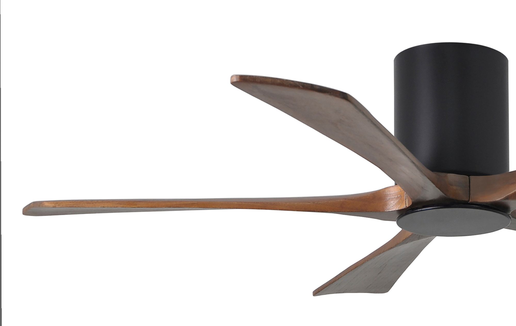 Irene 5HLK 52" LED Black and Walnut 5-Blade Ceiling Fan with Remote