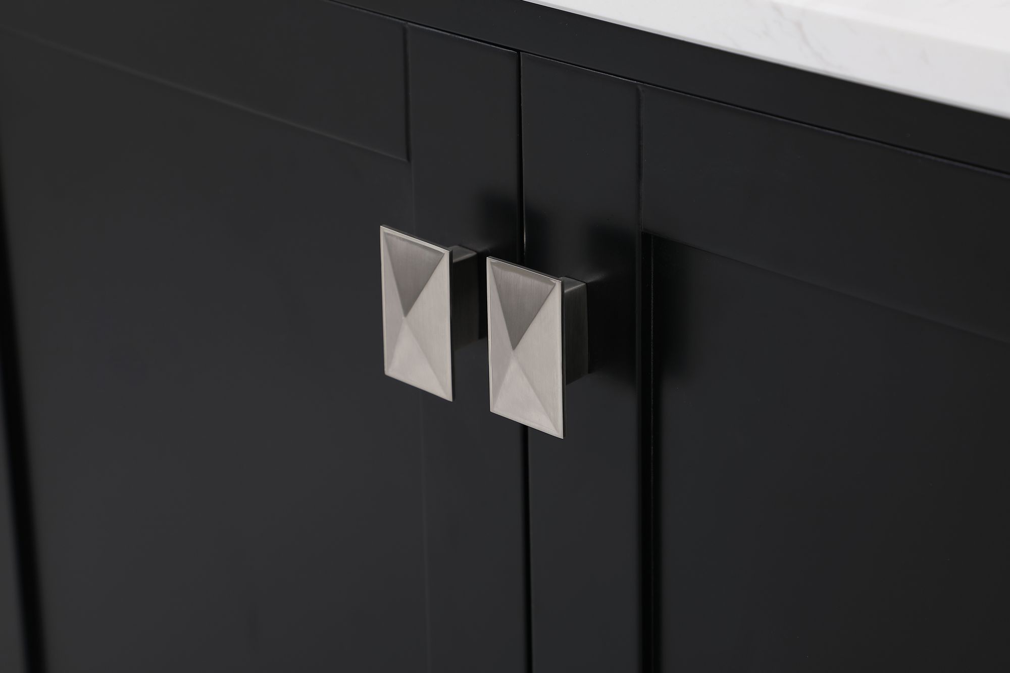 Irene 72" Wide Black 6-Drawer Double Sink Bathroom Vanity