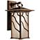 Iridized Seedy Glass 15" High Outdoor Wall Lantern