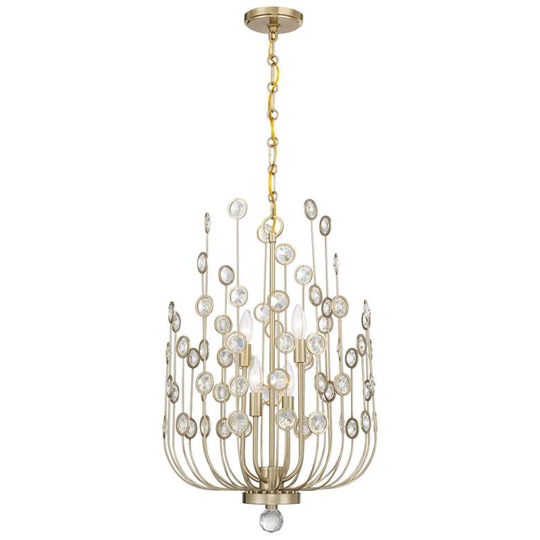 Image 1 Irina 4-Light Chandelier in Noble Brass